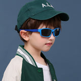 Ochelari de soare Techsuit Kids Polarized Sunglasses (8202-C21), polarizati, UV400, roz;bleumarin