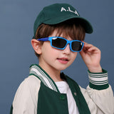 Ochelari de soare Techsuit Kids Polarized Sunglasses (8202-C21), polarizati, UV400, roz;bleumarin