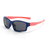 Ochelari de soare Techsuit Kids Polarized Sunglasses (8202-C21), polarizati, UV400, roz;bleumarin