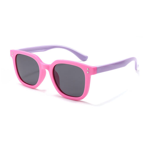 Ochelari de soare Techsuit Kids Polarized Sunglasses (8351-C42), polarizati, UV400, roz;mov
