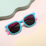 Ochelari de soare Techsuit Kids Polarized Sunglasses (8351-C27), polarizati, UV400, roz;albastru