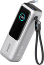 Acumulator Extern Anker, 25000mAh, 165W, 100W, USB-C, Cablu USB-C Retractabil