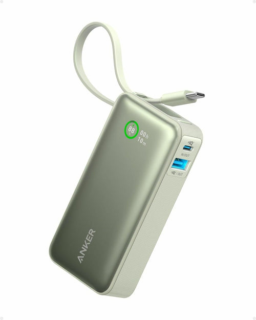 Acumulator Extern Anker Nano 545, 10000mAh, 30W, USB-C, USB-A, Cablu USB-C Incorporat