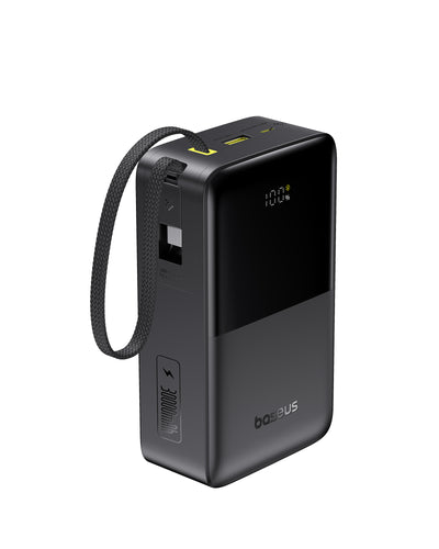 Acumulator Extern Baseus Enerfill FC51 Bipow 2 Pro, 30000mAh, 22.5W, USB-C, USB-A, Cablu USB-C Incorporat
