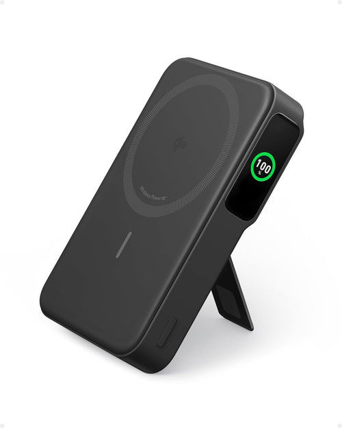 Baterie de Schimb Acumulator Extern Wireless Anker Maggo Qi2 10 000mAh 15W USB-C Suport Pliabil Smart Display pentru