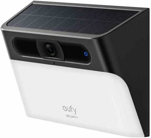 Aplica de Perete Eufy S120 Solar, Camera 2K, Wireless, IP65, Neagra