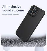Husa cu inel Nillkin compatibila cu iPhone 15 Pro Max, MagSafe/Magnetic, TPU, Negru