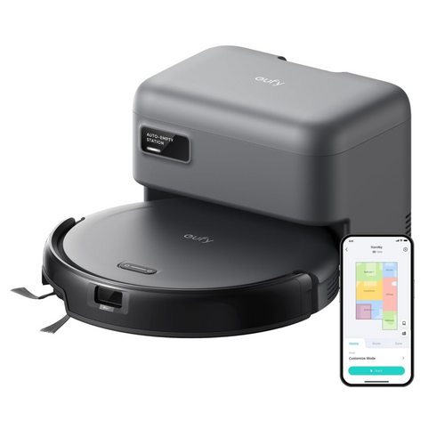 Aspirator Robot Eufy C10, 4000 Pa, Navigatie Lidar, Autonomie 120 Min, Gri