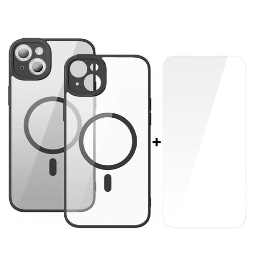 Husa Folie de Protectie Baseus Frame MagSafe Apple iPhone 14 Plus