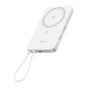 Baterie externă Ugreen MagFlow Air, 10.000 mAh, Wireless, 15W, Qi, MagSafe, Albă