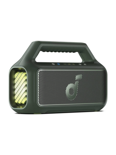 Boxa portabila Anker Soundcore Boom 2, 80W, BassUp 2.0, Bluetooth 5.0, RGB, Autonomie 24 ore, IPX7, Auracast, Verde