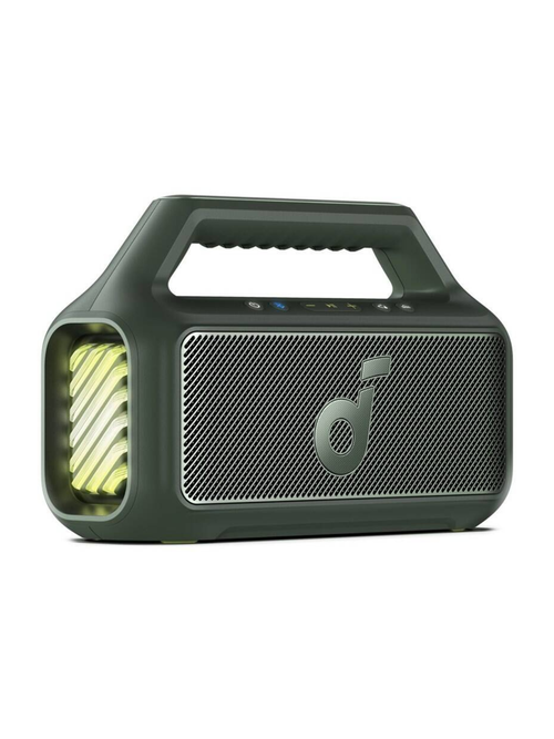 Boxa portabila Anker Soundcore Boom 2, 80W, BassUp 2.0, Bluetooth 5.0, RGB, Autonomie 24 ore, IPX7, Auracast, Verde