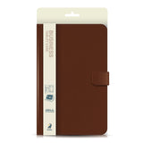 Husa telefon tip carte pentru tablete universale 7/8 inch, Maro