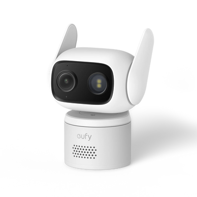 Cameră de supraveghere cu fir eufy Wired Cam C31, Full HD, Pan-Tilt, 360°, Night Vision, IP66, Albă