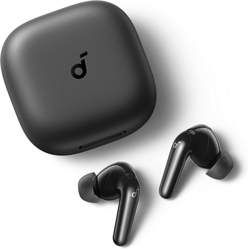Casti Anker Soundcore R60i, True Wireless, ANC, Hi-Res, 50 ore, IP55, Bluetooth 6.1, Negru