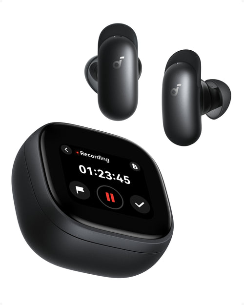 Căști wireless Anker Soundcore Liberty 5 Pro Max, AI Chip, Active Noise Cancelling, Bluetooth 6.1, IP55, 28 ore autonomie, Negre