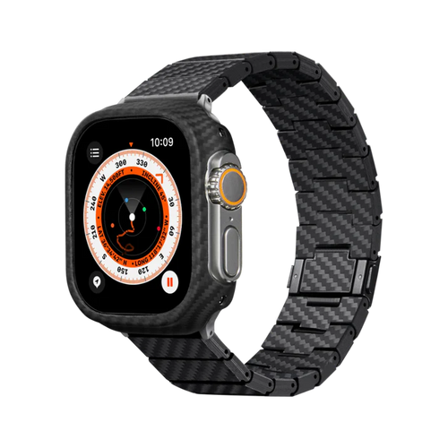 Curea Pitaka compatibila cu Watch Ultra 2/Ultra/8/7/6/5/4/3/SE, Negru