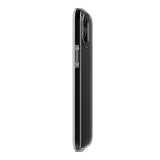 Husa Devia compatibila cu iPhone 12 Mini, Transparent, TPU, Negru