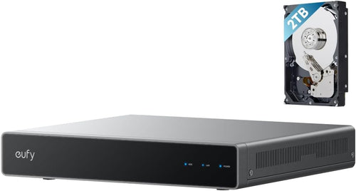 DVR Video Eufy retea S4, 8 canale, 2TB, AI, PoE