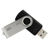 Stick USB GOODRAM UTS2 64GB, USB 2.0, Negru/Argintiu