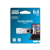 Stick USB GOODRAM UTS2 64GB, USB 2.0, Negru/Argintiu