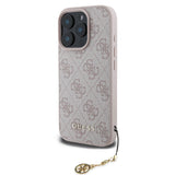 Husa Guess compatibila cu iPhone 16 Pro Max, TPU, Roz