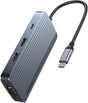 Hub Anker USB-C 8 in 1, USB-C Hub USB Triple Display, Transfer de date de 5Gbps, Gri