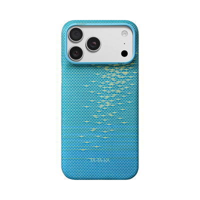 Husă pentru iPhone 18 Pro Max, Pitaka Edge Case Glints of Gold, Albastru