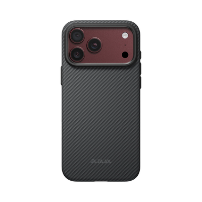 Husă pentru iPhone 18 Pro Max, Pitaka Summa Case, Neagră/Gri