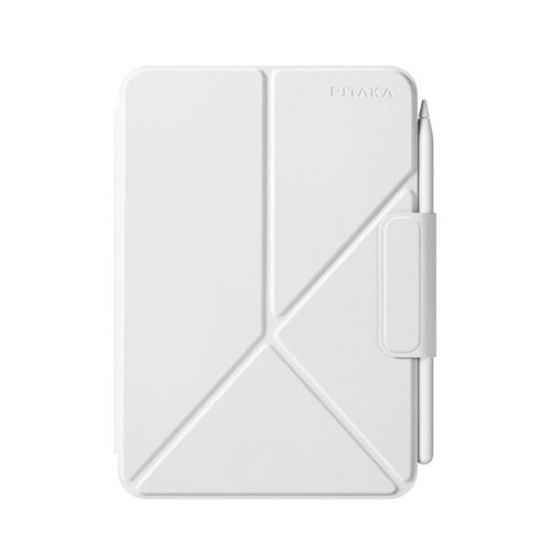 Husa Pitaka MagEZ Folio 2, iPad Mini 6/A17 Pro, Alb