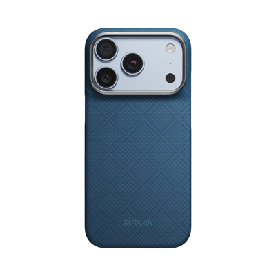 Husă pentru iPhone 18 Pro, Pitaka Edge Case PitaTap, Albastru abis