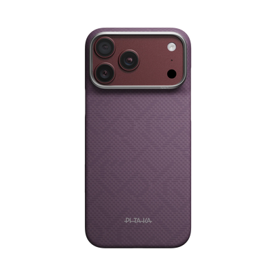 Husă pentru iPhone 18 Pro Max, Pitaka Edge Case PitaTap PTK Weaving, Mov Charoite