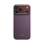 Husă pentru iPhone 18 Pro Max, Pitaka Edge Case PitaTap PTK Weaving, Mov Charoite