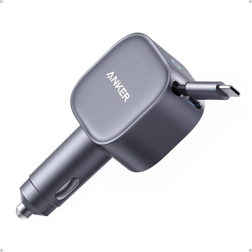 Incarcator auto Anker, 75W, USB-C/USB-A, cu cablu