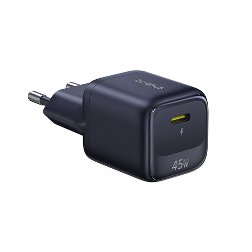 Încărcător de rețea Baseus EnerFill FN22, 45W, USB-C, QC PD, Negru