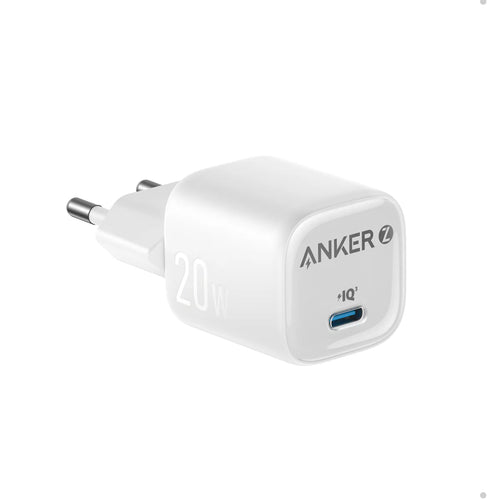 Incarcator retea Anker Zolo USB-C 20W, Power Delivery 3.0, Incarcare rapida, Alb