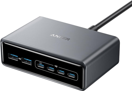 Incarcator Anker Prime 200W, 4x USB-C Incarcare rapida, 2X USB-A, GaN, USB-C Power Delivery, Negru