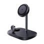 Baseus Holder + 3-in-1 Statie de Incarcare Wireless Magnetic Qi2 15W Enerfill FS41, pentru Desk, Black - P10281904123-02