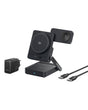 Incarcator wireless Baseus PicoGo AF21 3-in-1, Qi2.2, 35W, cu incarcator retea 45W, Negru