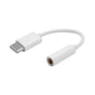 Adaptor USB Type-C la 3.5mm Audio, Alb