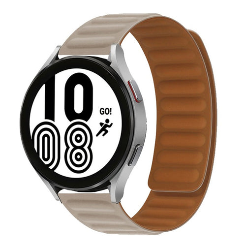 Curea silicon compatibila cu Watch 46mm, Watch 3 45mm, Bej