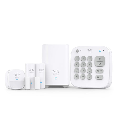 Sistem de alarma inteligenta eufy Security, 2 senzori usa, senzor miscare, tastatura, wireless