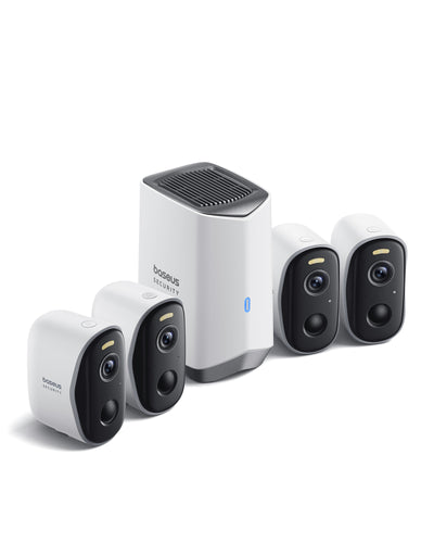 Kit supraveghere Baseus Security N1 Plus, 2K HD, IP67, Night Vision, 270 zile, 4 camere
