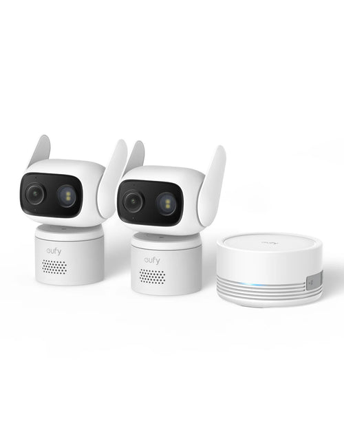Kit supraveghere video eufy HomeBase Mini cu 2 camere C31 Full HD Pan-Tilt, Alb