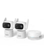 Kit supraveghere video eufy HomeBase Mini cu 2 camere C31 Full HD Pan-Tilt, Alb
