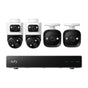 Kit supraveghere video Eufy NVR S4, 4K, Night Vision Color, AI, 2 camere Bullet-PTZ, 2 camere Turret PoE