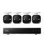 Kit supraveghere video eufy Security NVR E40, 4K PoE, Night Vision Color, IP67, 4 camere bullet