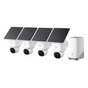 Kit supraveghere eufy Security SoloCam E42, 4K, panou solar, AI, pan&tilt, recunoastere faciala, HomeBase S380