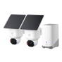 Kit supraveghere eufy Security SoloCam E42 4K, AI, 360°, SolarPlus™ 2.0, HomeBase S380, 2 camere