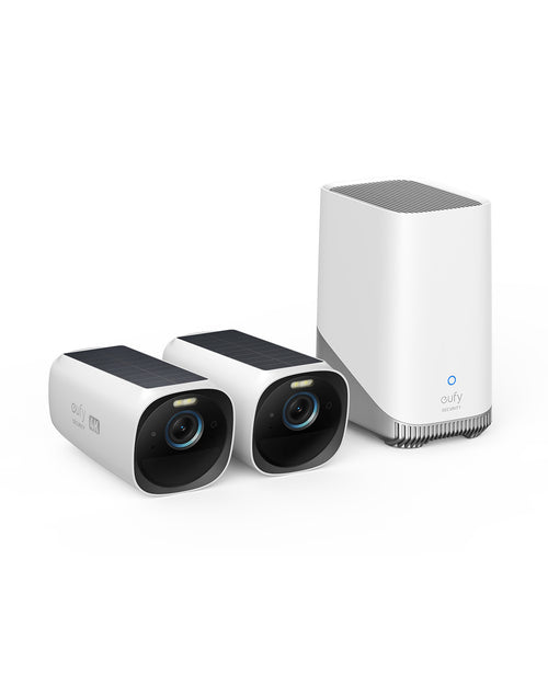 Kit supraveghere eufyCam 3 S330, 4K Ultra HD, incarcare solara, nightvision, Homebase 3 + 2 camere